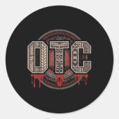 Mannen Vrouwen Kinder OTC Bloedlijn Wrestling Roma Ronde Sticker (Voorkant)