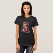 Mannen Vrouwen Kinderen Grappige Capybara Videogam T-shirt (Voorkant volledig)