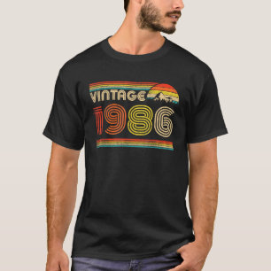 Mannen Vrouwen Klassiek 1986 Retro Vintage 40e Gem T-shirt