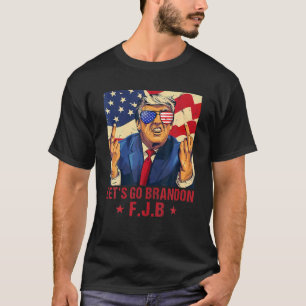 Mannen Vrouwen laten ons gaan branden Trump Middle T-shirt