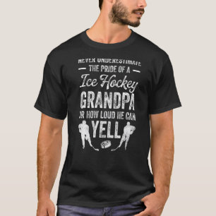 Mannen vrouwen onderschatten de ijshockey nooit t-shirt