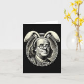 Mannen Vrouwen  Paashaas Kostuum Benjamin Fr Kaart (Gele Bloem)