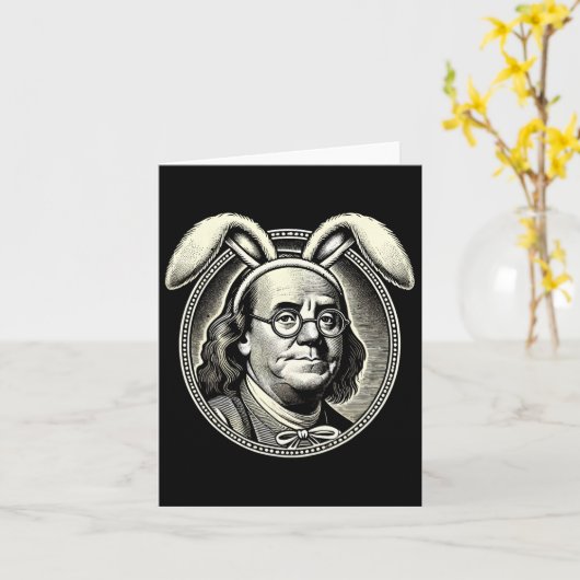 Mannen Vrouwen  Paashaas Kostuum Benjamin Fr Kaart (Gele Bloem)