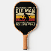 Mannen Vrouwen Paddle Pickleball Speler Zwart (Achterkant)