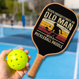 Mannen Vrouwen Paddle Pickleball Speler Zwart
