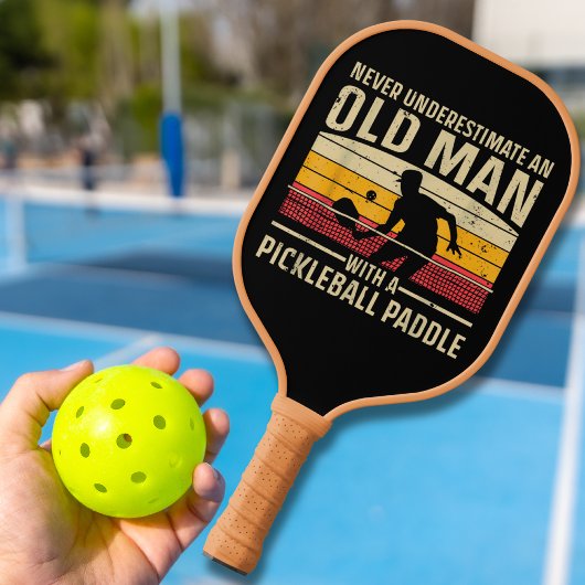 Mannen Vrouwen Paddle Pickleball Speler Zwart