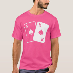 Mannen Vrouwen Retro Poker Gamer Vintageech Grappi T-shirt
