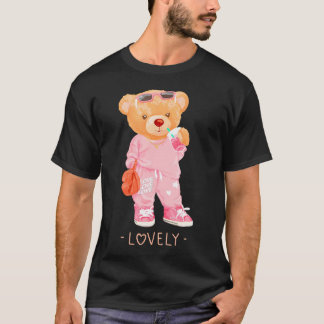 Mannen Vrouwen Teddy Bear Cools Funny.png T-shirt