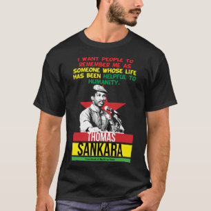 Mannen Vrouwen Thomas Afrianist Sankara Graphic fo T-shirt