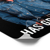 Mannen vrouwen Trump heeft geweldige jeans grappig Poster (Hoek)