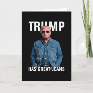 Mannen Vrouwen Trump Heeft Grote Broek Grappige Me Kaart