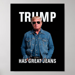 Mannen Vrouwen Trump Heeft Grote Broek Grappige Me Poster