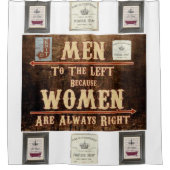 mannen vrouwen verlaten douche wit douchegordijn