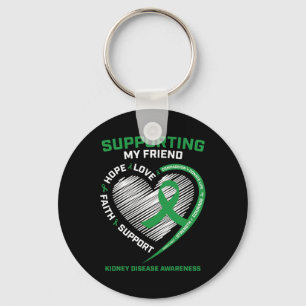 Mannen Vrouwen Vriend Nierziekte Awareness Gift Sleutelhanger