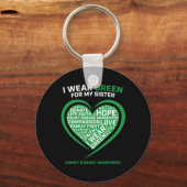 Mannen Vrouwen Zuster Nierziekte Transplantatie Aw Sleutelhanger (Voorkant)