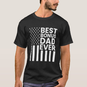 Mannen VS Amerika Vlag Beste Bonus Papa Ever Stepd T-shirt