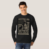 Mannen VS AUssie lange hoes T-shirt (Voorkant volledig)