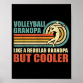 Mannen vun volleyball opa als een gewone opa poster (Voorkant)