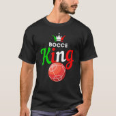 Mannen vuurbal - Fun Yard Game - Bocce King T-shirt (Voorkant)