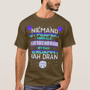 Mannen Vuurman-cadeau vrijwilliger voor de brandwe T-shirt