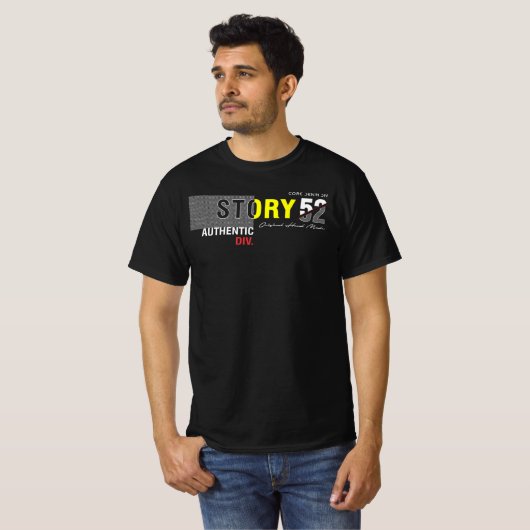 Mannen Waarde T-Shirt (Voorkant volledig)