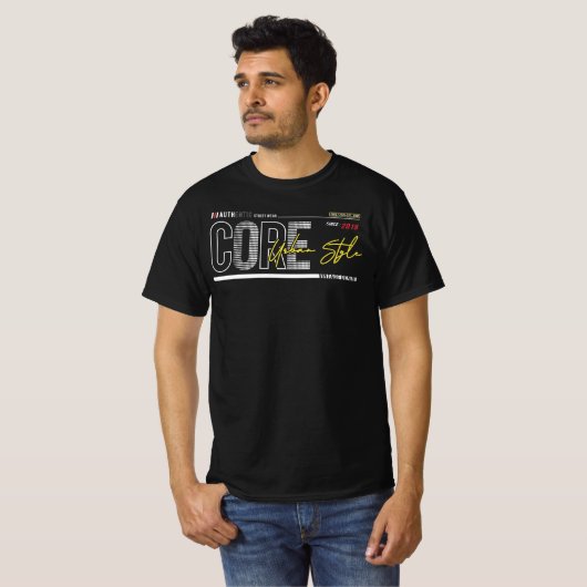 Mannen Waarde T-Shirt (Voorkant volledig)