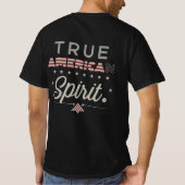 Mannen-waarde True American Spirit Design T-shirt (Achterkant)