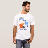 Mannen Waarom ben je zo raar T-shirt? T-shirt (Voorkant volledig)