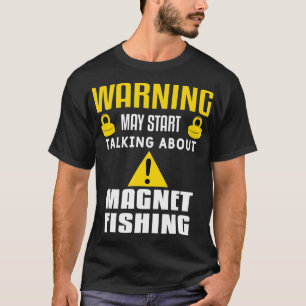 Mannen waarschuwing kan beginnen met praten over m t-shirt