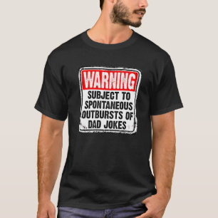 Mannen waarschuwing met inachtneming van de sponta t-shirt