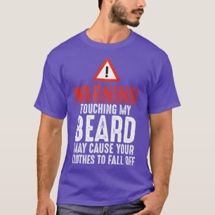 Mannen waarschuwing Verbreek mijn biefstuk met Man T-shirt