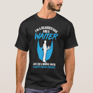 Mannen Waiter Waitress Server werkt in Gastronomie T-shirt