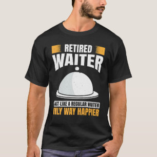 Mannen Waiter Waitress Server werkt in Gastronomie T-shirt