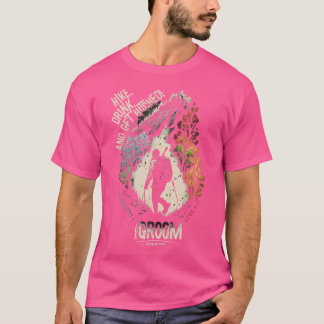Mannen Wandel Drink En Trouw  12 Bachelorfeest T-shirt