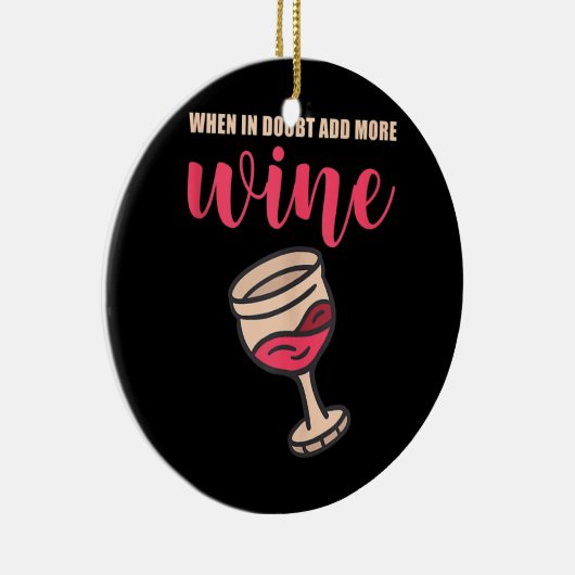 Mannen wanneer er in twijfel wordt getrokken meer  keramisch ornament (Rechts)