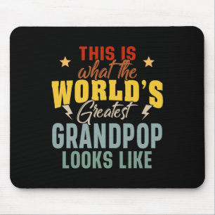 Mannen Wat De Wereld&# s Grootste Grandpop Ziet L Muismat