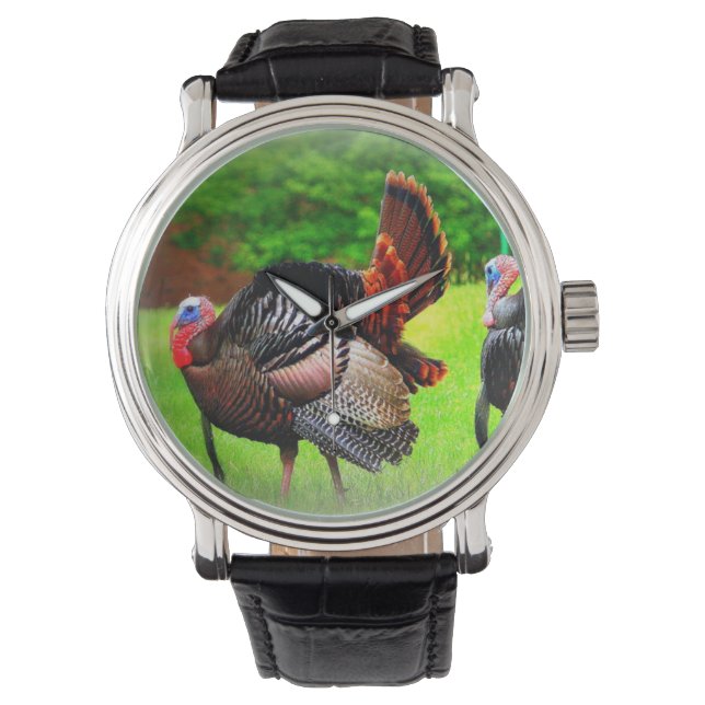 Mannen Watch, Turkije print horloge, geschenken vo Horloge (Voorkant)