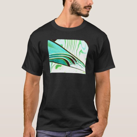 Mannen water op het Surf van de hersenen T-shirt (Voorkant)