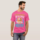 Mannen waterpolo Shirt Grappig Oud Man Opa Water (Voorkant volledig)