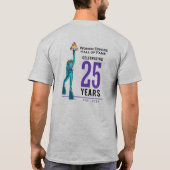 Mannen WDHOF® 25e Jubileum t-shirt - grijs (Achterkant)