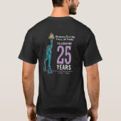 Mannen WDHOF® 25e Jubileum t-shirt - zwart (Achterkant)
