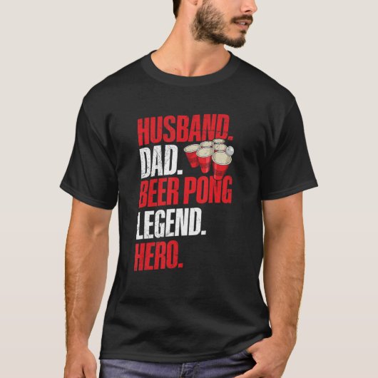 Mannen wedstrijd beer pong voor je bierpong Husba T-shirt (Voorkant)