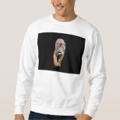 Mannen Weer een witshirt met Tiger Trendy Trui (Voorkant)