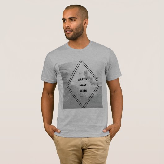 Mannen weer T-shirt wegkwijnen (Voorkant volledig)