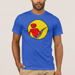 Mannen weglopen Robot T-Shirt (DarkColor)