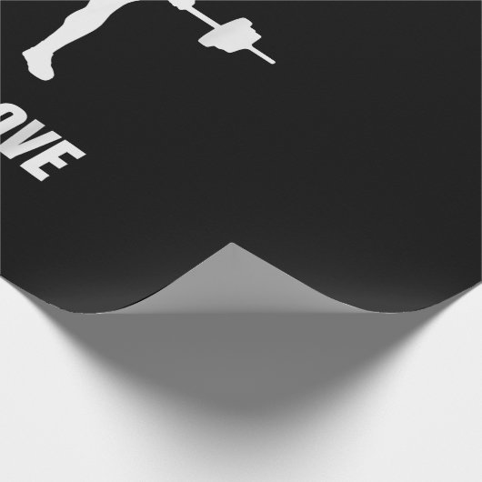 Mannen Weightlifter Barbell Training Outfit Cadeaupapier (Hoek)