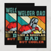 Mannen welder vader als een gewone vader, maar koe kaart (Voorkant / Achterkant)