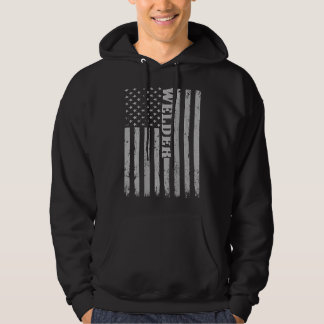 Mannen Welders Amerikaanse vlaggetlasser Mig Gift Hoodie