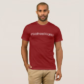 Mannen #WellnessWarrior Red Basic T-shirt (Voorkant volledig)