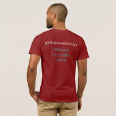 Mannen #WellnessWarrior Red Basic T-shirt (Achterkant volledig)